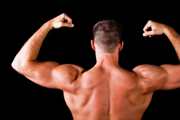 Muskulös bodybuilder's back — Stockfoto