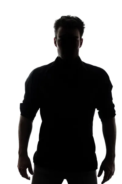 Man in silhouet — Stockfoto