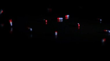 Siyah Cam düşen kapsül hap