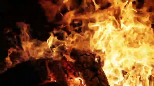 Chimenea Fuego con audio — Vídeo de stock
