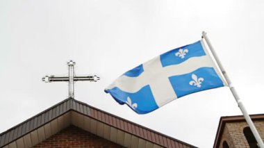 Quebec bayrak ve din