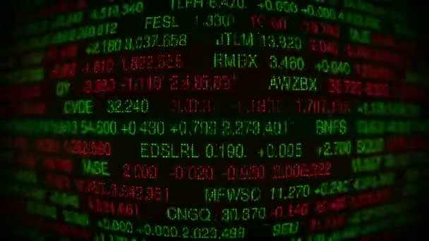 Stock Market Board — Stock Video