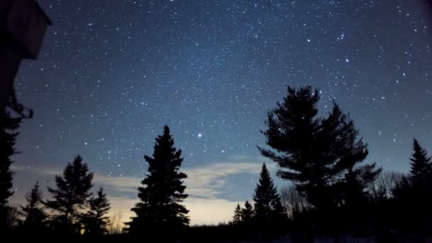 Estrellas lapso de tiempo son hermosas — Vídeo de stock