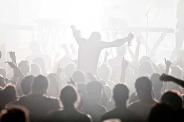 Elektro konser ve kalabalık — Stok fotoğraf