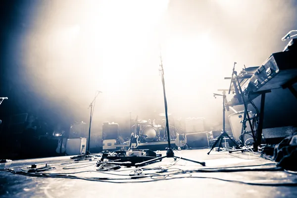 Empty illuminated stage — Stock Photo, Image