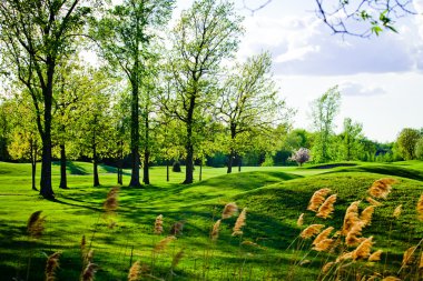 eski ve güzel engebeli golf sahası