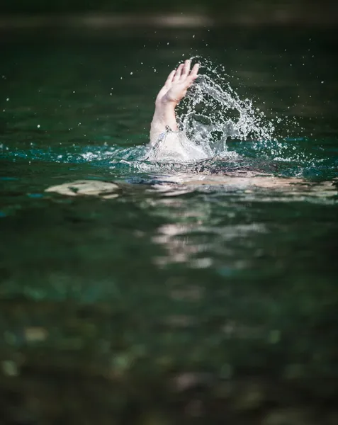 Hand of Someone Drowning and in Need of Help — Stock Photo, Image