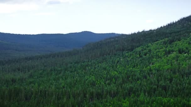 Panorama vidéo de belles montagnes vue 