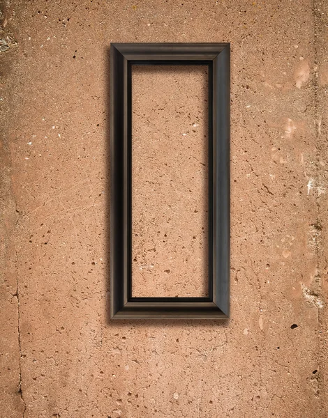 コンクリートの質感と木製フラム — ストック写真