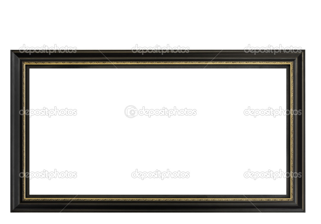 High Resolution Empty Frame Isolated on White Background