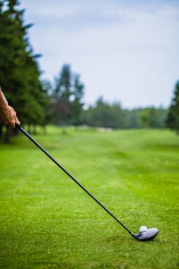golfçü boşaltmak için metin ile başlangıç