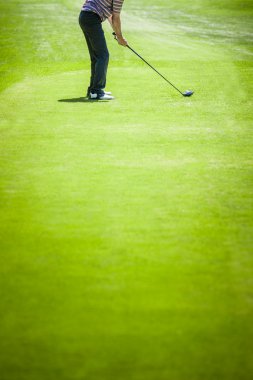 golfçü boşaltmak için metin ile başlangıç