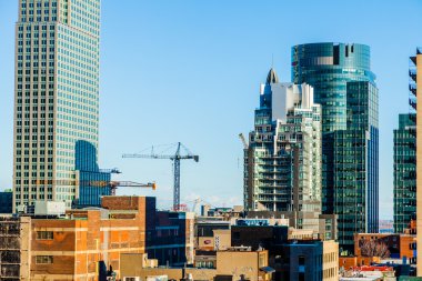 Montreal binalar inşaat ve Vinçler
