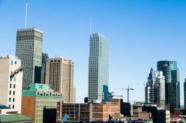 Montreal binalar inşaat ve Vinçler