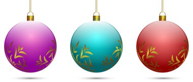 Vektör çizimi. Festivaller. Noel süsleri. Noel konsepti