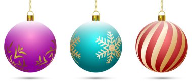 Vektör çizimi. Şenlikli. Noel süsleri. Noel konsepti