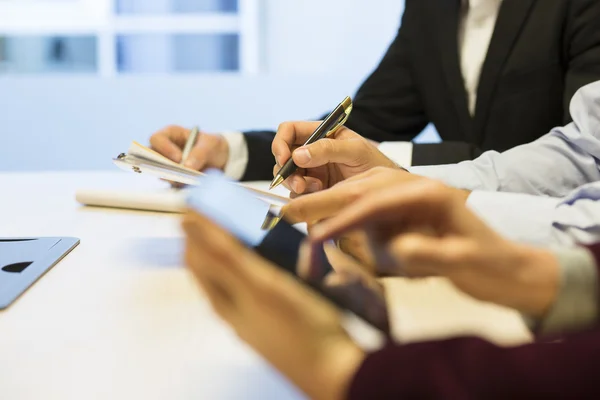 Business people hands working with documents — Stock Photo, Image