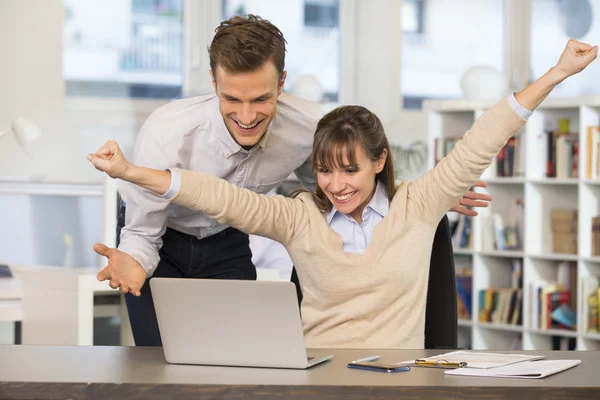 Successful business team in office — Stock Photo, Image