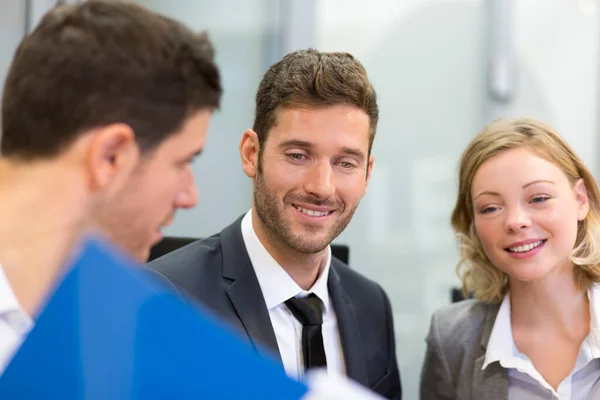 Group Business People Meeting Office Working Comp — Stockfoto