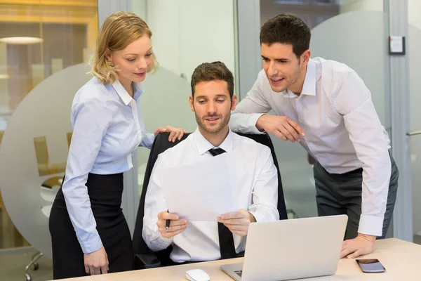 Group Business People Meeting Office Working Comp — Foto Stock