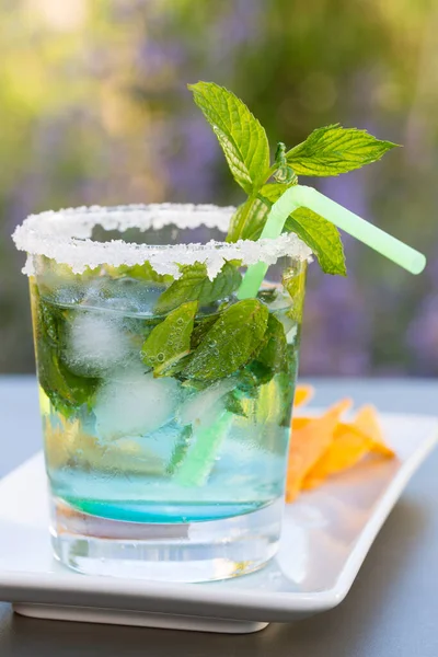 Alcohol Rum Mint Ice Chips — Stock Photo, Image