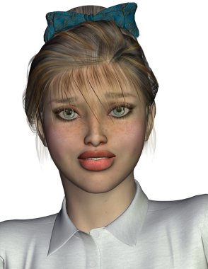 Karakter Sally: İfade endişe