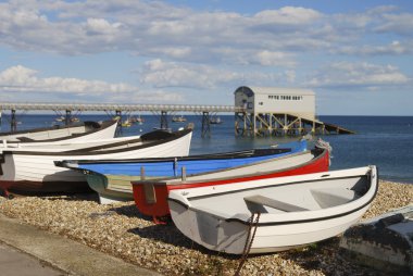 plajda selsey. West sussex. İngiltere