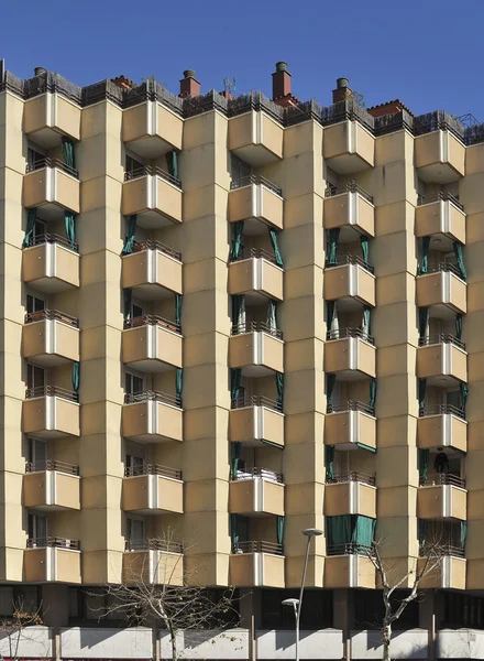 Apartamentowiec w centrum Barcelony. Hiszpania — Zdjęcie stockowe