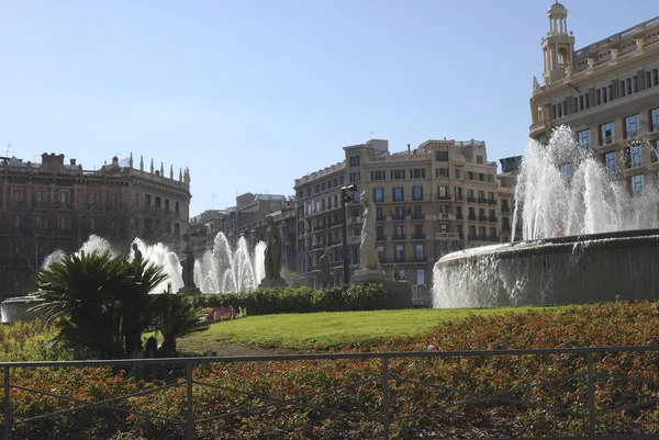 Placa de Catalunya. Barcelona. Spanien — Stockfoto