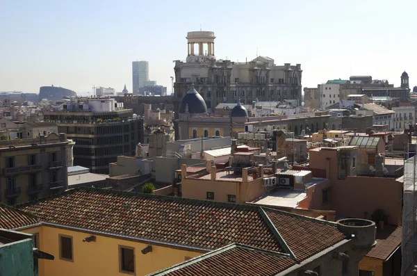 Vista de la azotea desde la Catedral de Barcelona. España — Foto de Stock