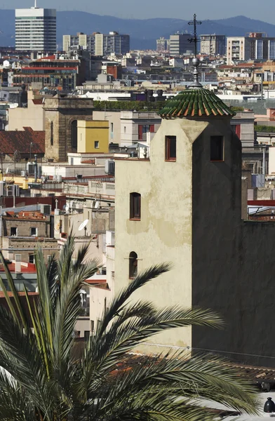 Toren van de kathedraal. Barcelona. Spanje — Stockfoto