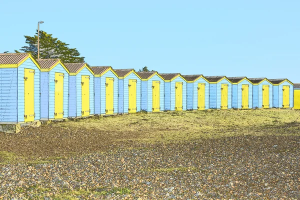 plaj kulübe littlehampton, Sketch. İngiltere