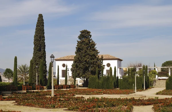 สวนโรงหนังกรีก บาร์เซโลน่า สเปน — ภาพถ่ายสต็อก