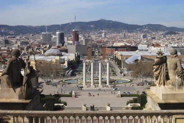 Uitzicht over barcelona. Catalonië. Spanje — Stockfoto