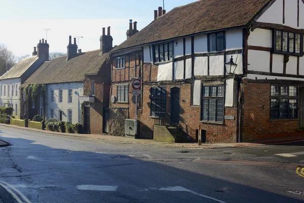 Cottages op ditchling. Sussex. Engeland — Stockfoto