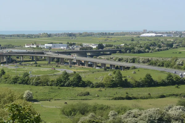 A27 wiaduktu w shoreham. Sussex. Anglia — Zdjęcie stockowe
