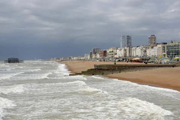 À beira-mar em Brighton. Sussex. Inglaterra — Fotografia de Stock