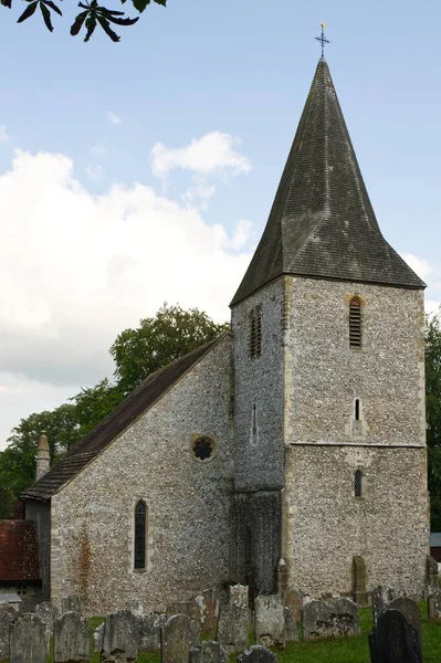 Église Anglicane Saint John Baptist Findon Près Worthing Dans Sussex — Photo