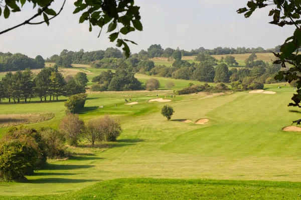 Paisaje Campo Golf South Downs Cerca Worthing West Sussex Inglaterra — Foto de Stock