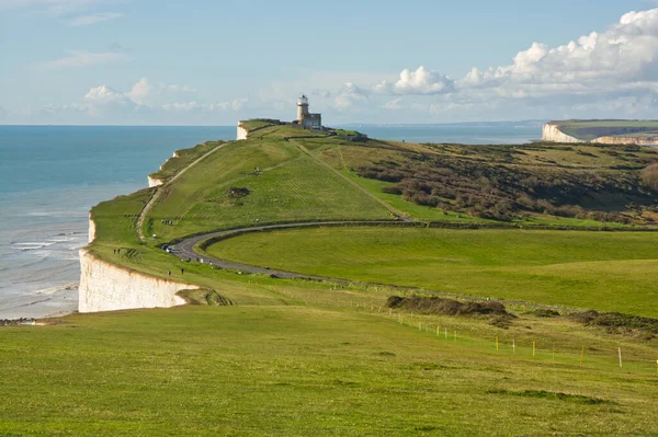 Doğu Sussex Ngiltere Eastbourne Yakınlarındaki Beachy Head Güney Çıkışında Beyaz — Stok fotoğraf