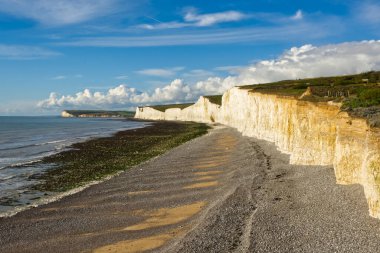 İngiltere 'nin Doğu Sussex kenti Eastbourne yakınlarındaki Birling Gap' te The Seven Sisters olarak bilinen uçurumlar