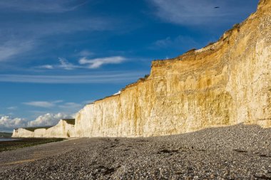 İngiltere 'nin doğu Sussex bölgesindeki Birling Gap' teki Seven Sisters Tebeşir Kayalıkları..