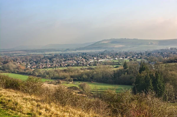 Città Steyning Con South Downs Alle Spalle West Sussex Inghilterra — Foto Stock