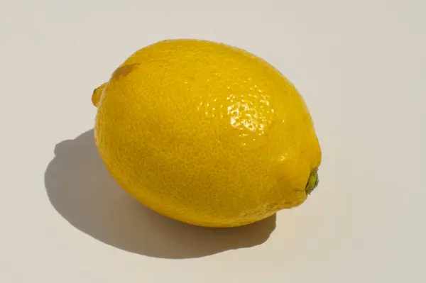 Whole Lemon Fruit White Background — Photo