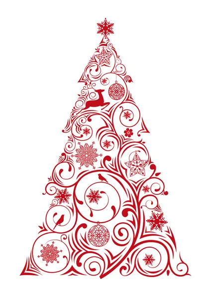Árbol de Navidad Ilustración de stock