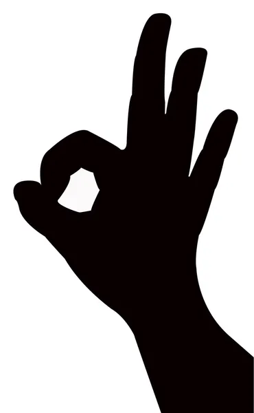 Hand ok sign — Stock Photo, Image