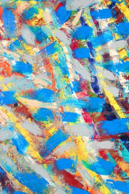 Tablo üzerinde soyut resim