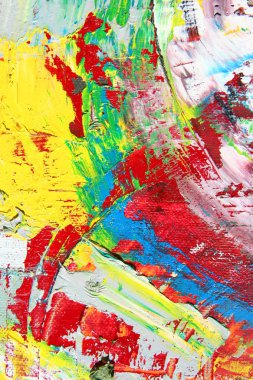 Tablo üzerinde soyut resim