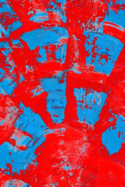 Tablo üzerinde soyut resim