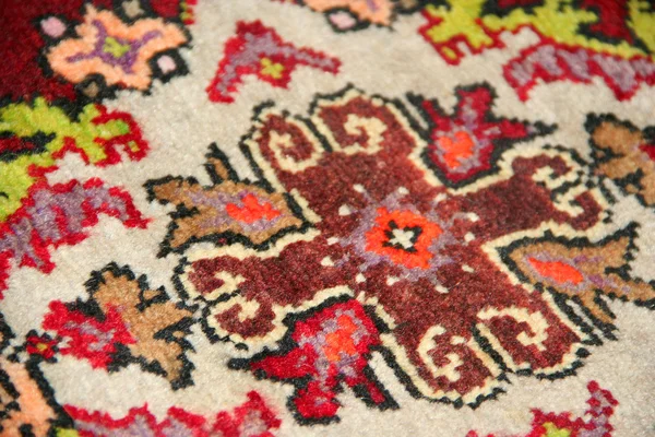 Turkish carpet detail as background — Stock Photo, Image